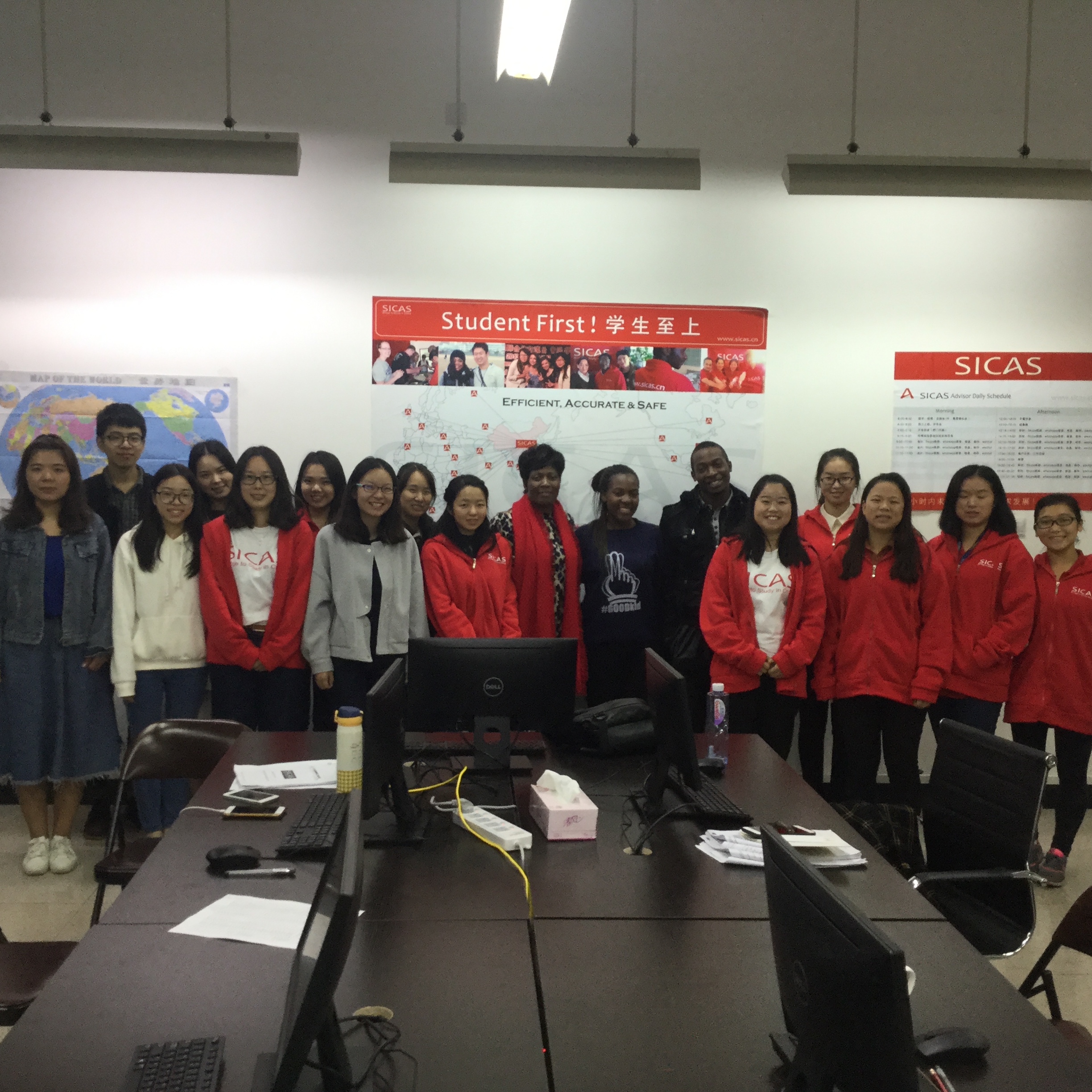 2019 Students escorted at beijing airport China