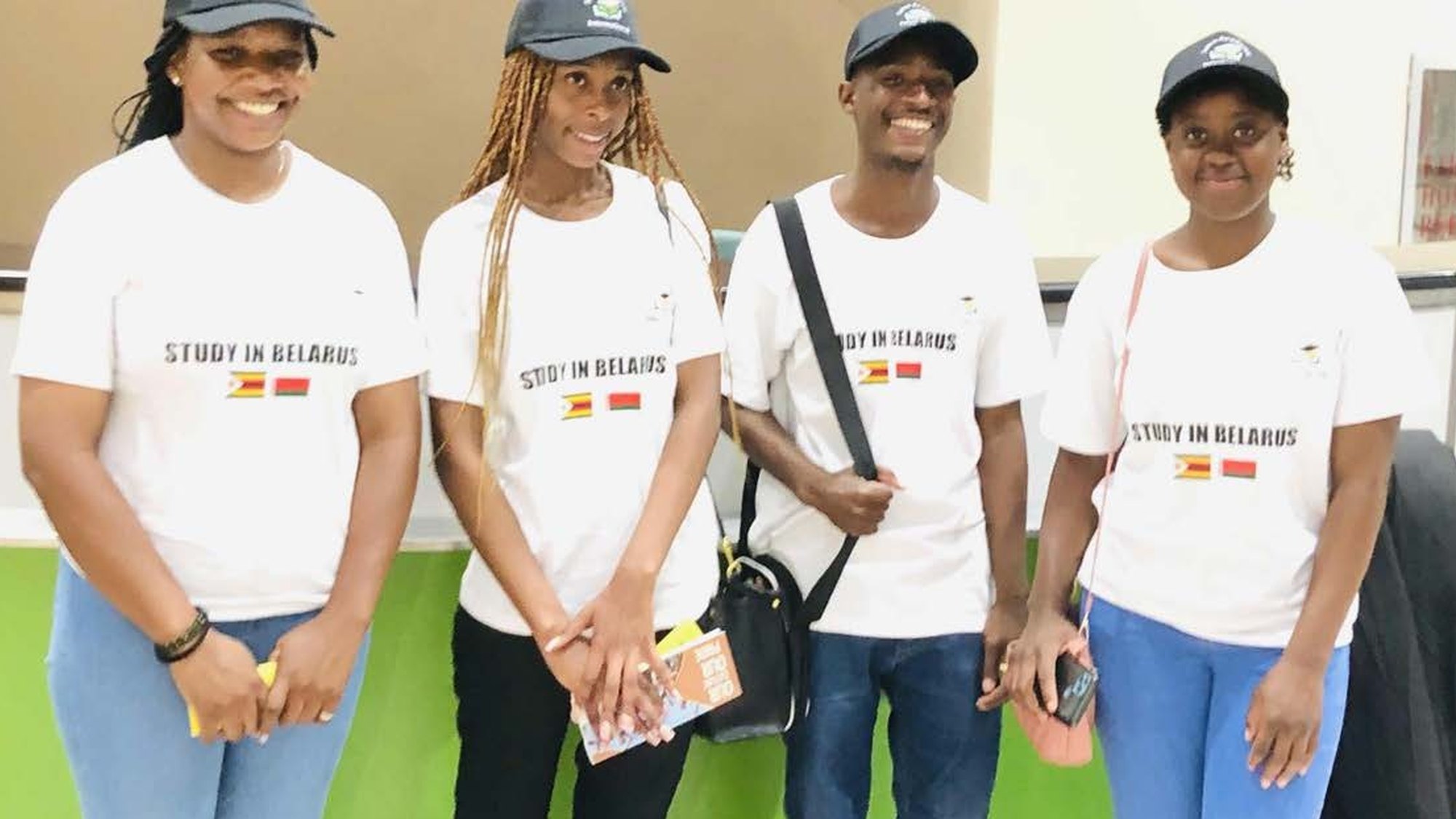 Students departing Harare for studies abroad